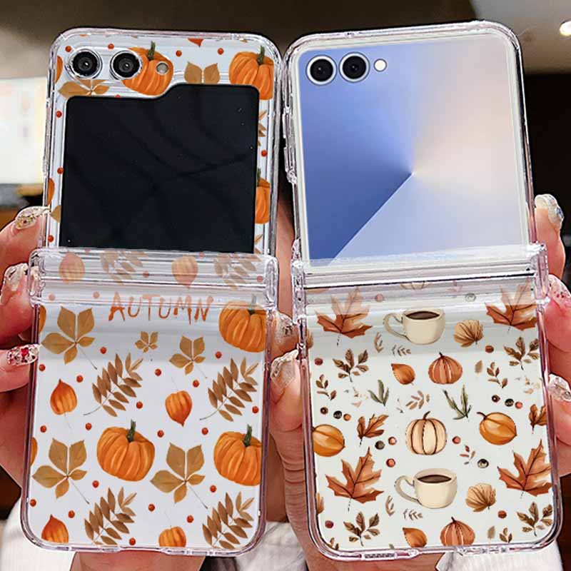 Phone Cases Z Flip 7 - Чехол для телефона с узором кленового