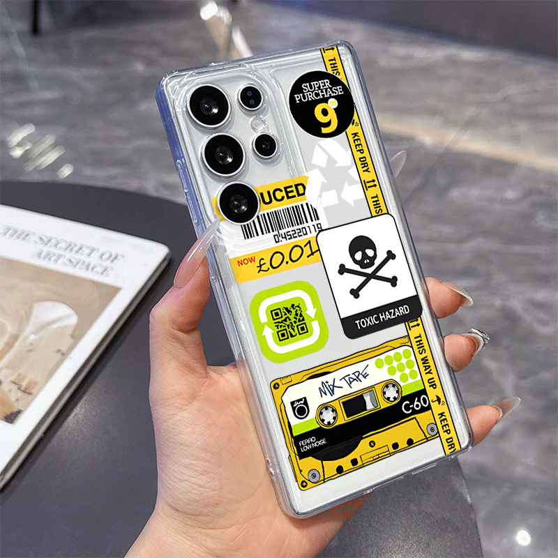 Phone Cases Funny - Забавные наклейки-коллажи с разнообразными узорами, прозрачный