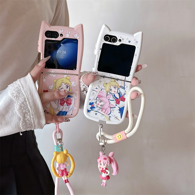 Phone Cases Z Flip 7 - Милый мультяшный чехол для телефона в