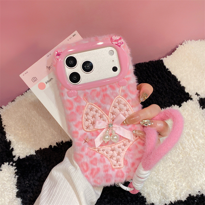 Phone Cases Iphone 15 - Роскошный плюшевый чехол для телефона с