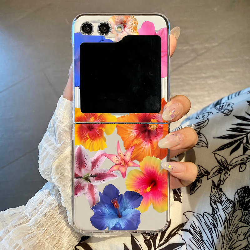 Phone Cases Z Flip 7 - Реалистичный чехол для телефона с цветочным