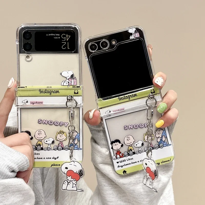 Phone Cases Z Flip 7 - Прозрачный чехол для телефона с милым