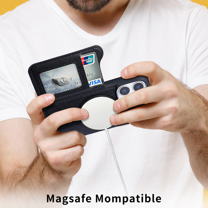 Для Magsafe Магнитный флип-кож – обзор и цена Phone Cases That Hold Cards